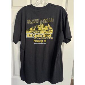 EZ-Jello Shot Products Graphic T-Shirt Pittsburgh PA Black Tee Shirt Adult XL
